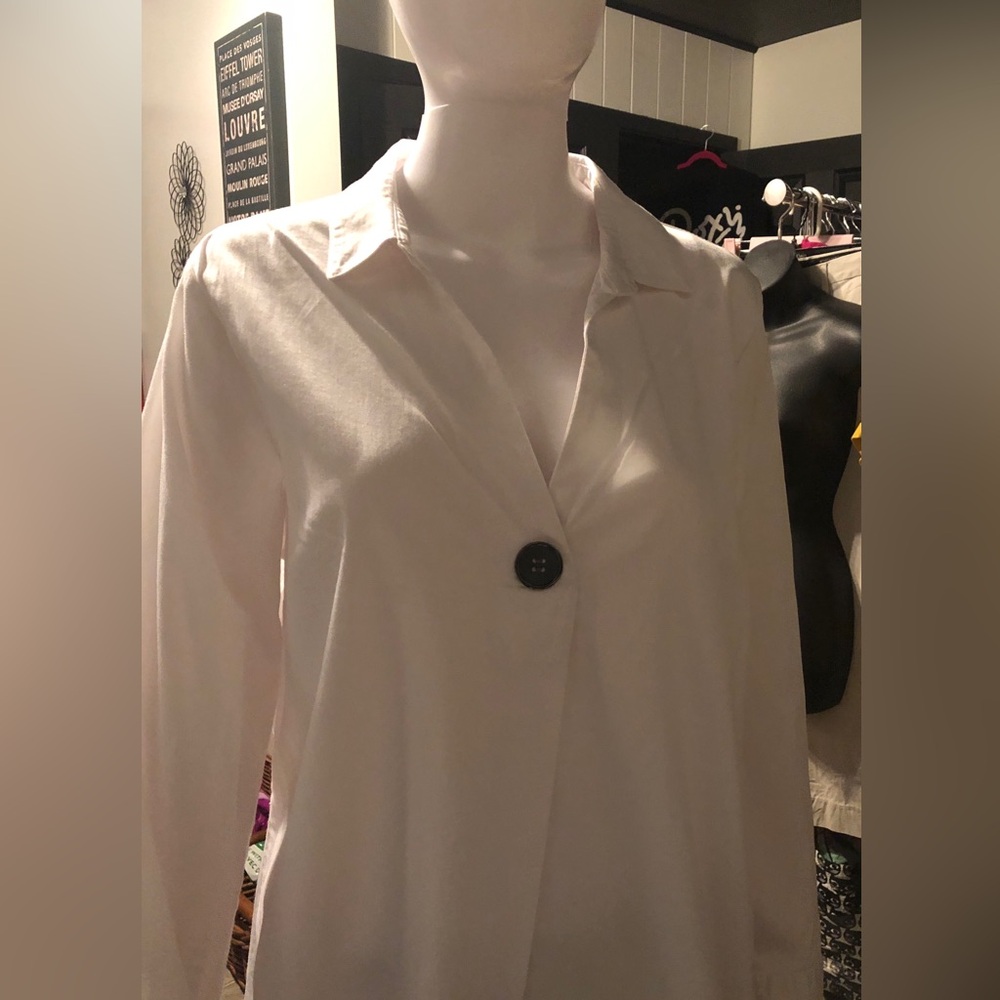 Vintage Classic White Long-Sleeve Button Front Northern Reflections Shirt